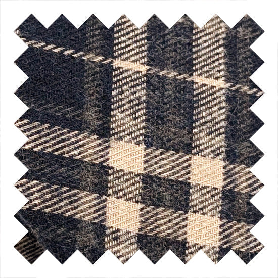 Navy Tartan Wedding Tie Swatch
