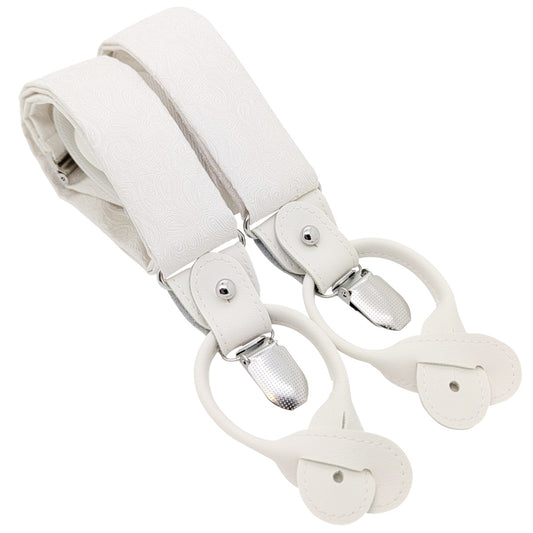 Neat Ivory Paisley Wedding Braces