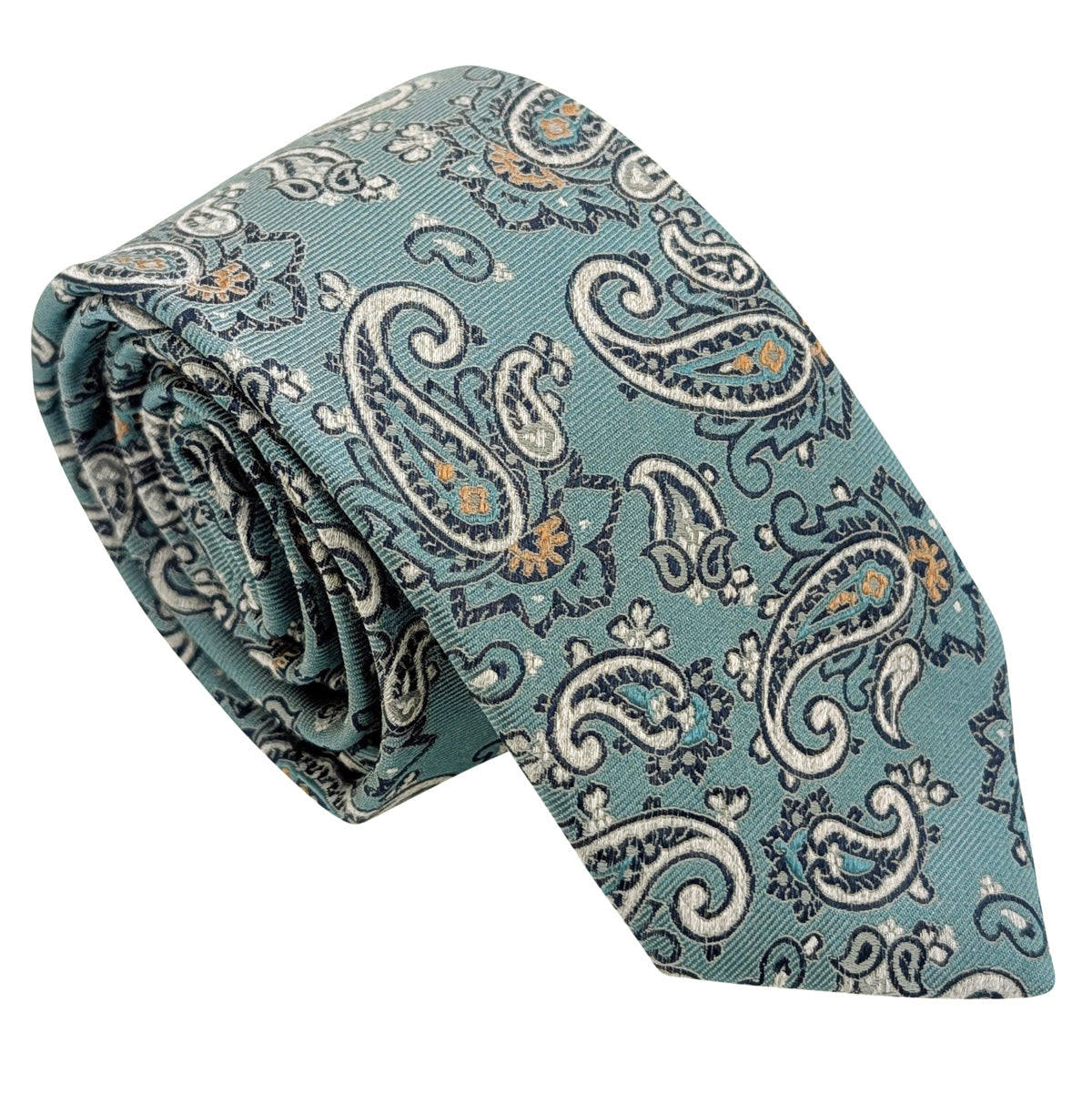 Ocean-Paisley-Silk-Wedding-Tie