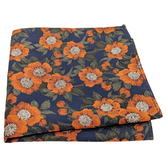 Orange-Daisies-Pocket-Square