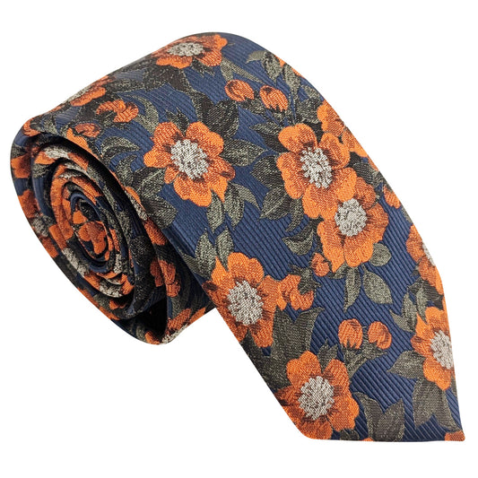 Orange-Daisies-Wedding-Tie
