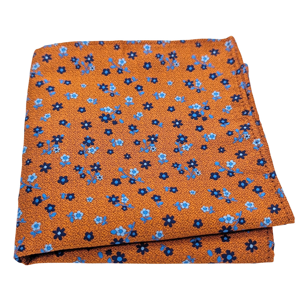 Orange-Ditsy-Floral-Pocket-Square