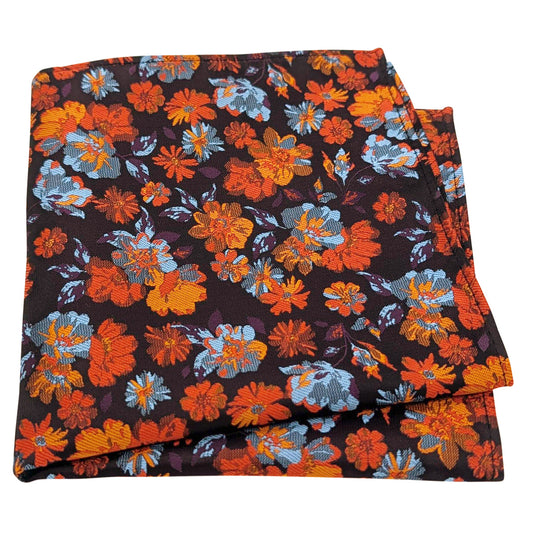Orange-Flowers-Pocket-Square