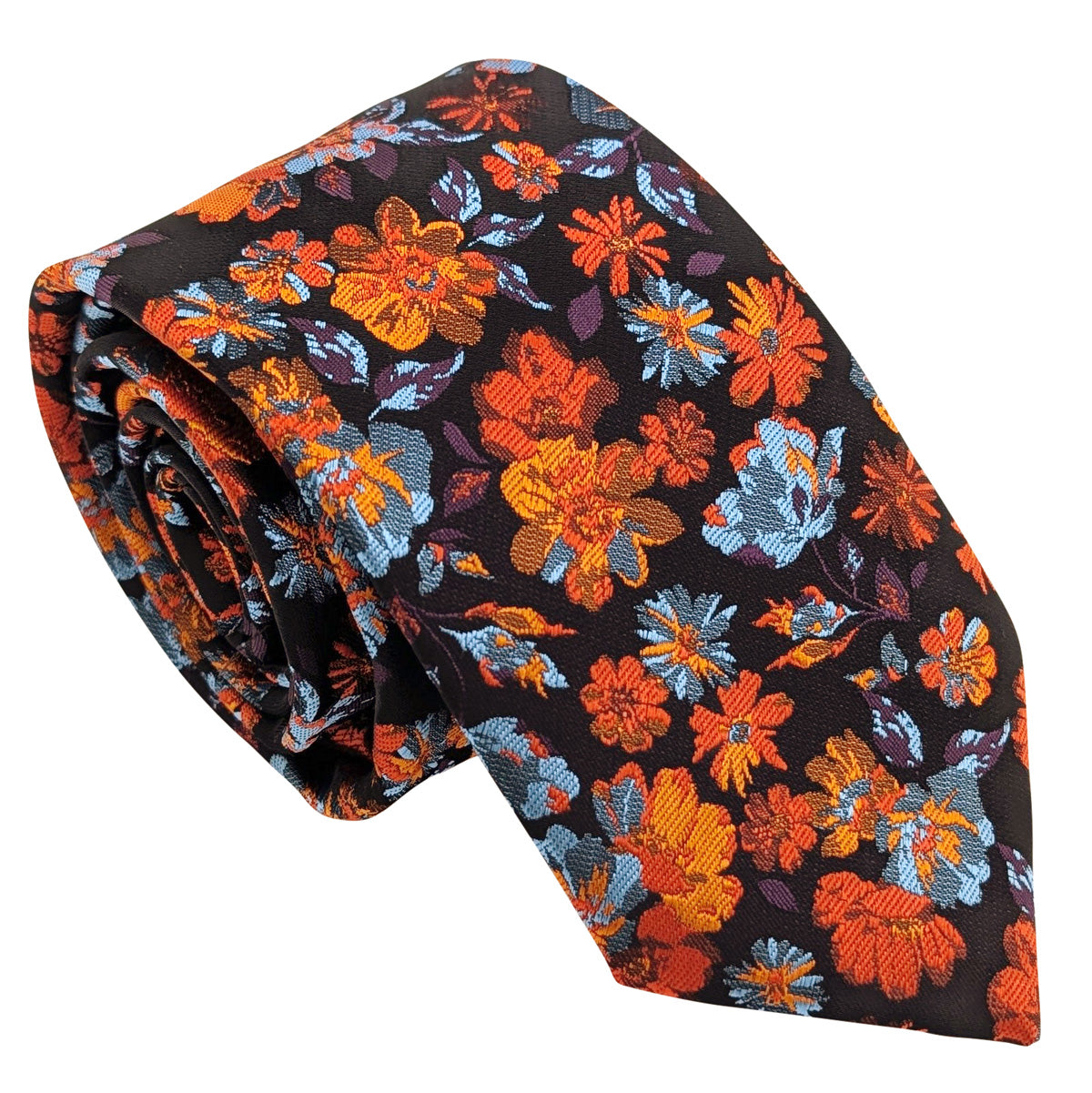 Orange-Flowers-Wedding-Tie