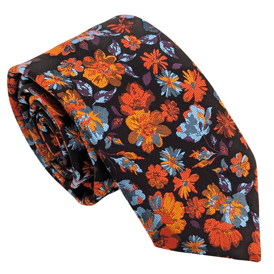 Orange-Flowers-Wedding-Tie