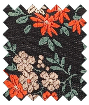 Orange-_-Green-Ditsy-Floral-Wedding-Tie-Swatch