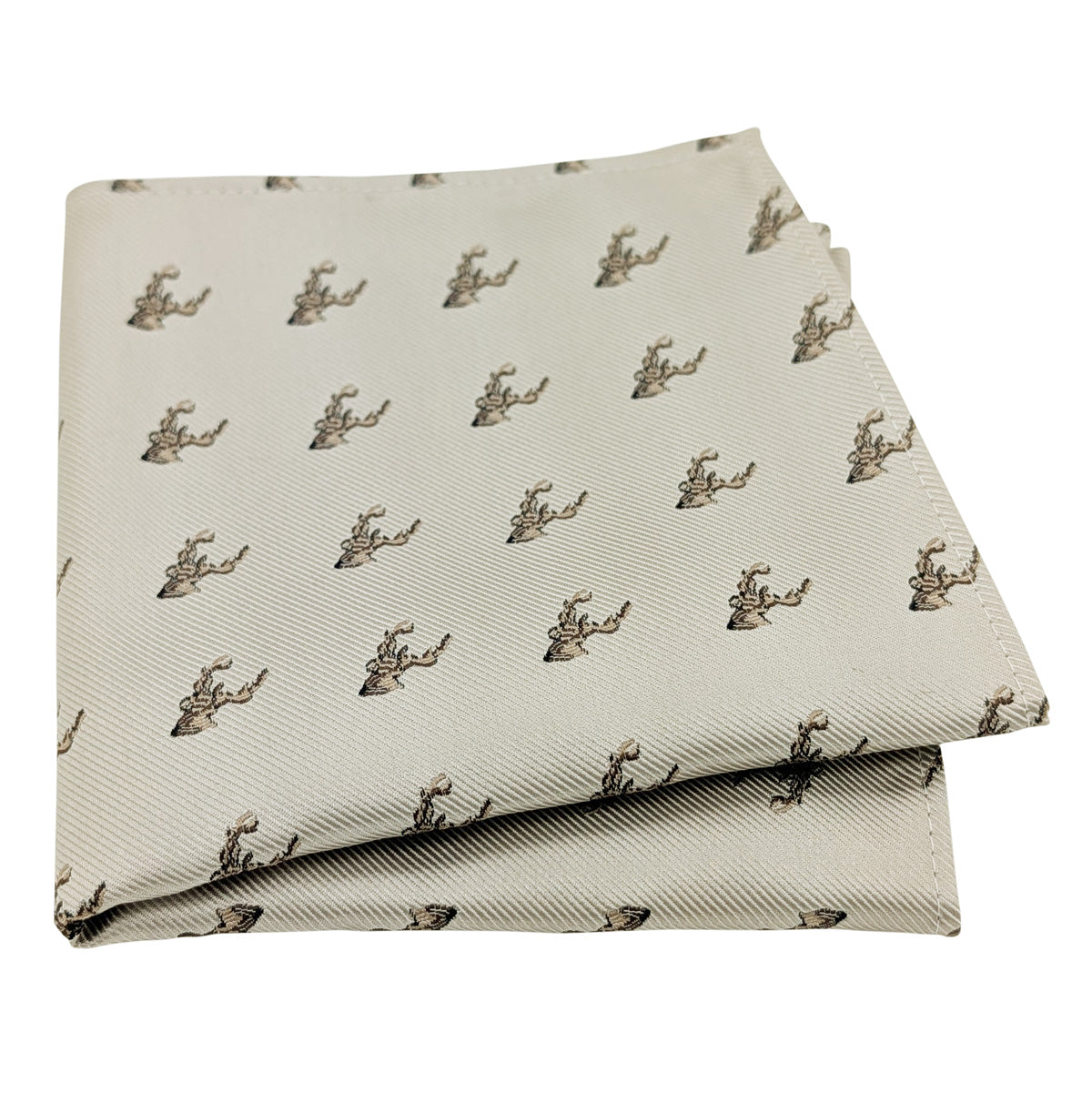 Oyster Stags Pocket Square