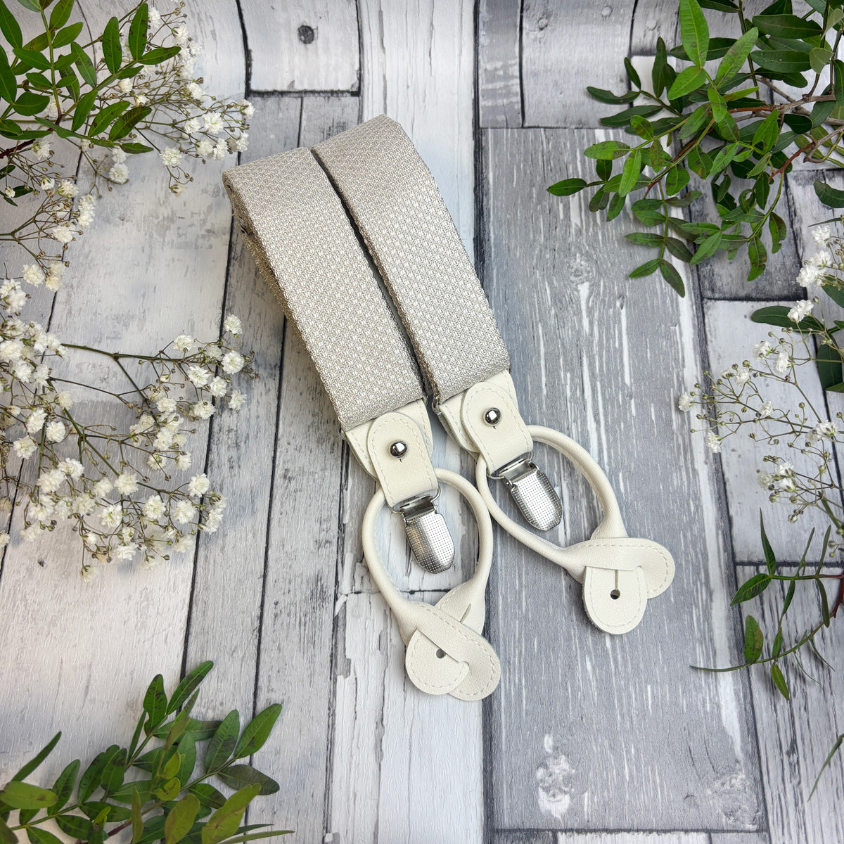 Oyster Woven Braces