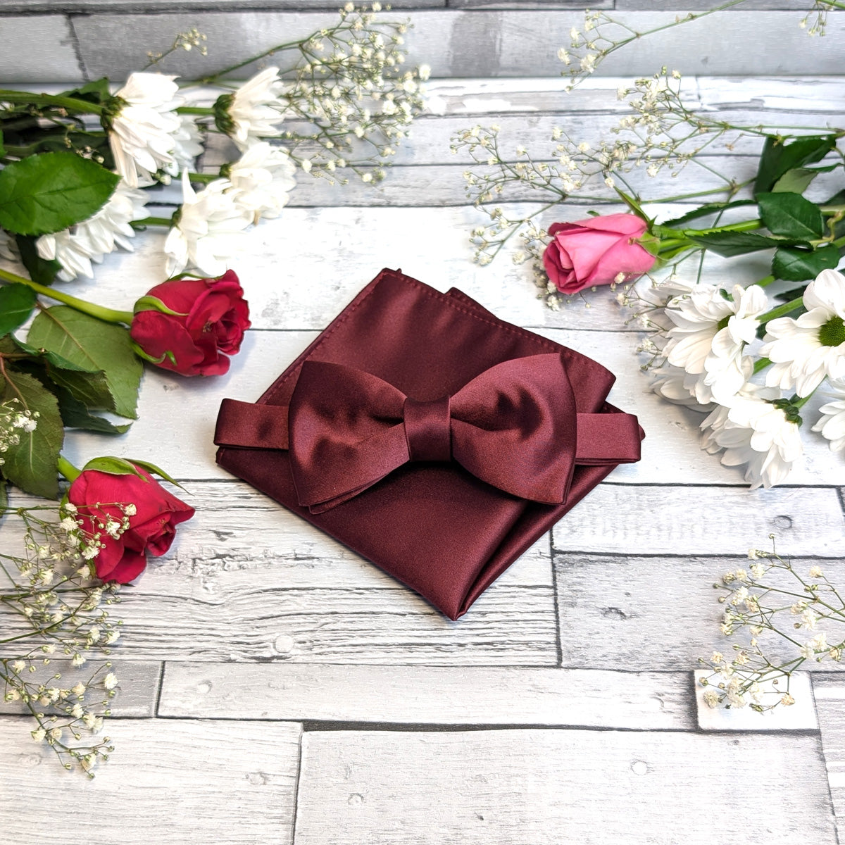 Add A Pop Of Burgundy To Your Look: Polyester Pocket Square For Men, Perfect For Weddings & Formal Parties