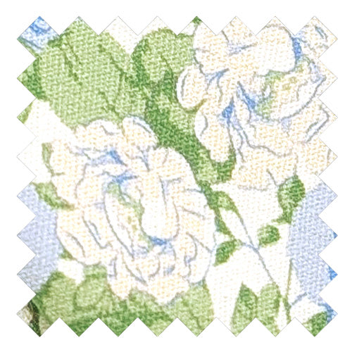 Pale Blue Roses Cotton Wedding Swatch