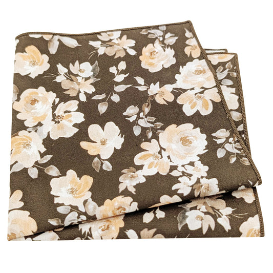 Pale-Brown-Roses-Cotton-Pocket-Square