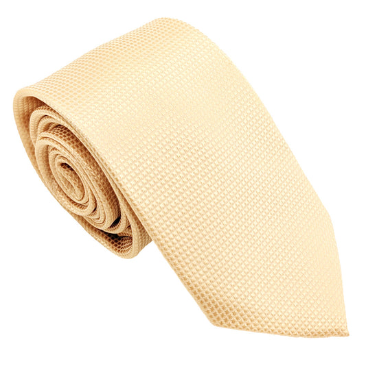Pale Peach Textured Wedding Tie