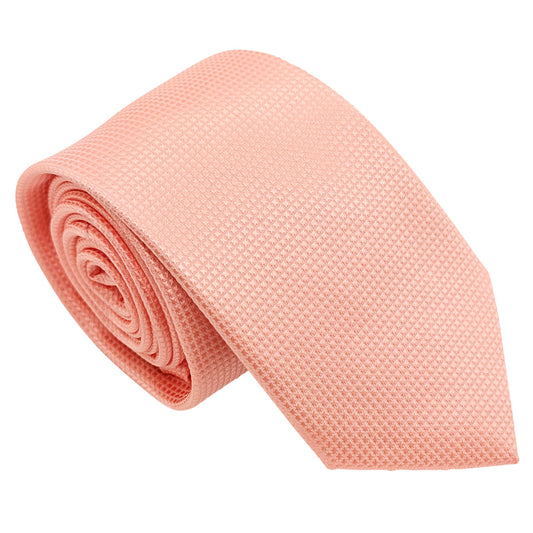Peach Textured Wedding Tie