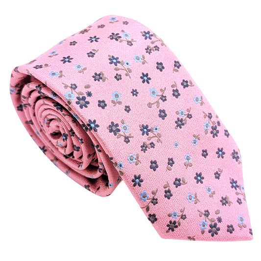 Peony-Pink-Ditsy-Floral-Wedding-Tie