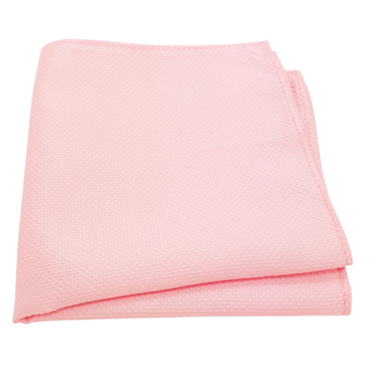 Peony Pink Textured Pocket Square
