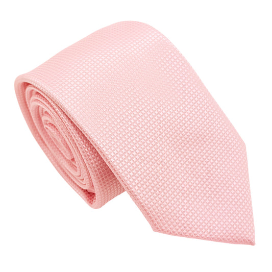 Peony Pink Textured Wedding Tie