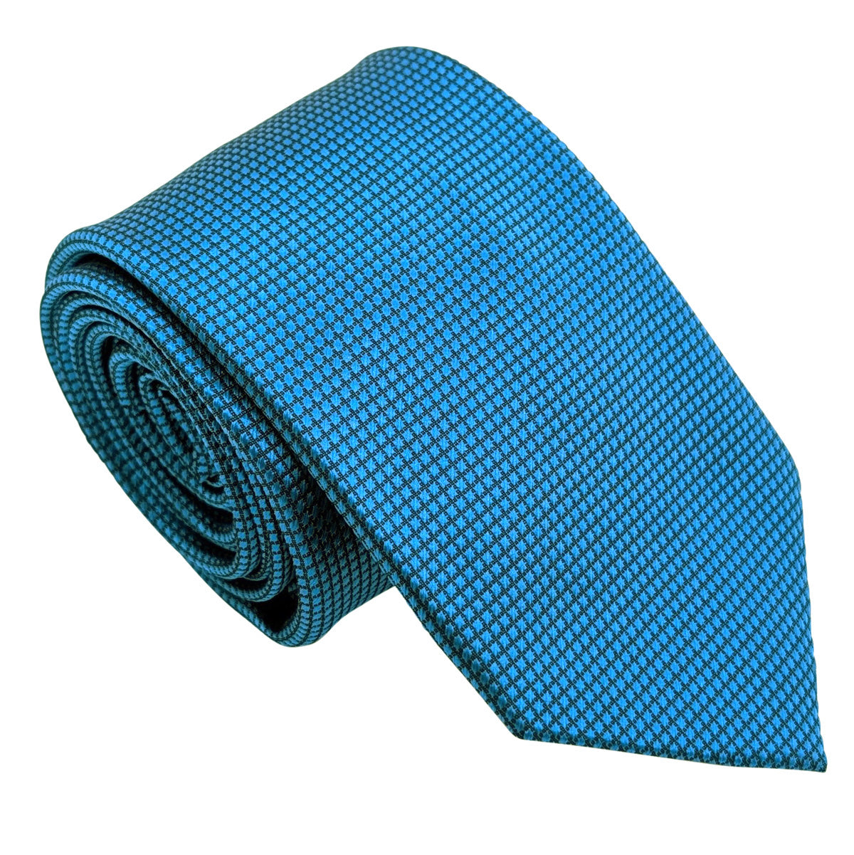 Petrol Blue Textured Wedding Tie