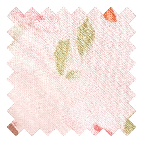 Pink Delicate Flowers Cotton Wedding Swatch