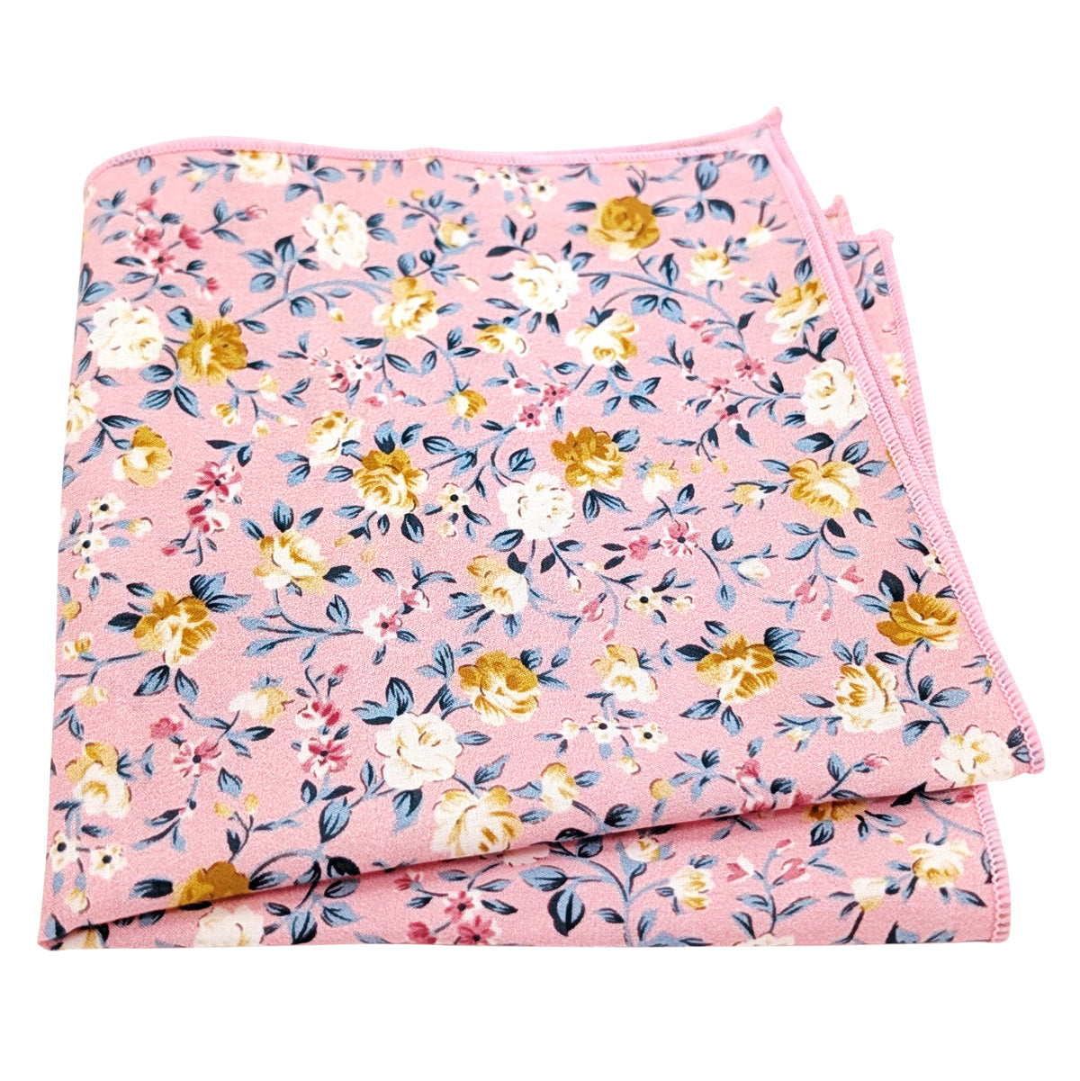 Pink-Garden-Roses-Cotton-Pocket-Square