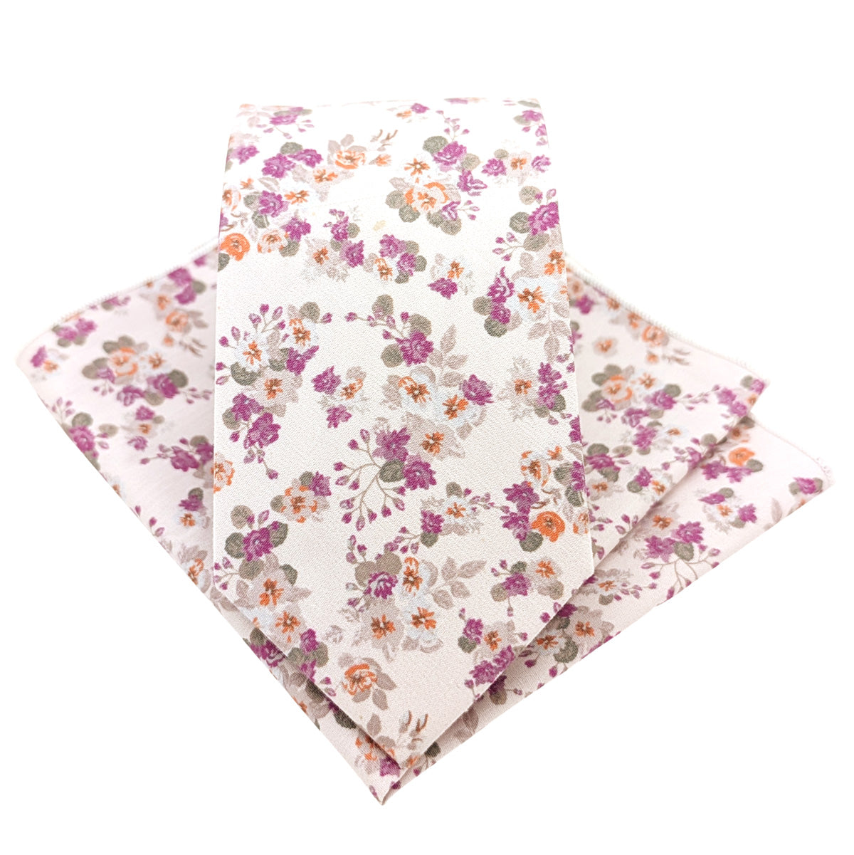 Pink-Primrose-Cotton-tie-and-Pocket-square-set