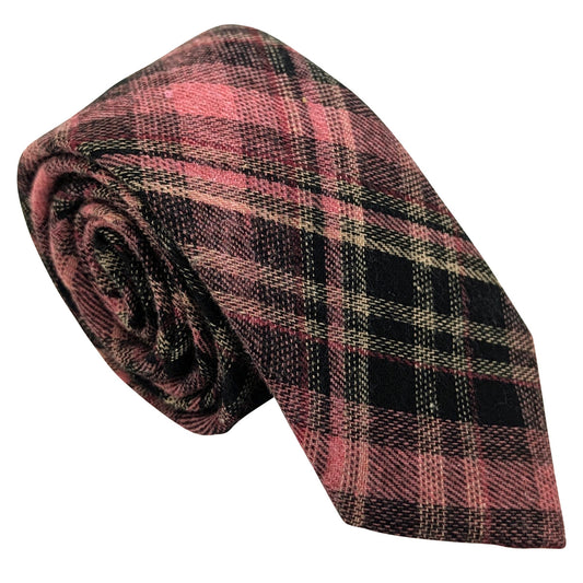 Pink-Tartan-wedding-Tie