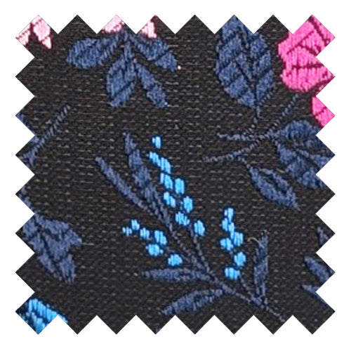 Pink & Navy Ditsy Floral Wedding Swatch