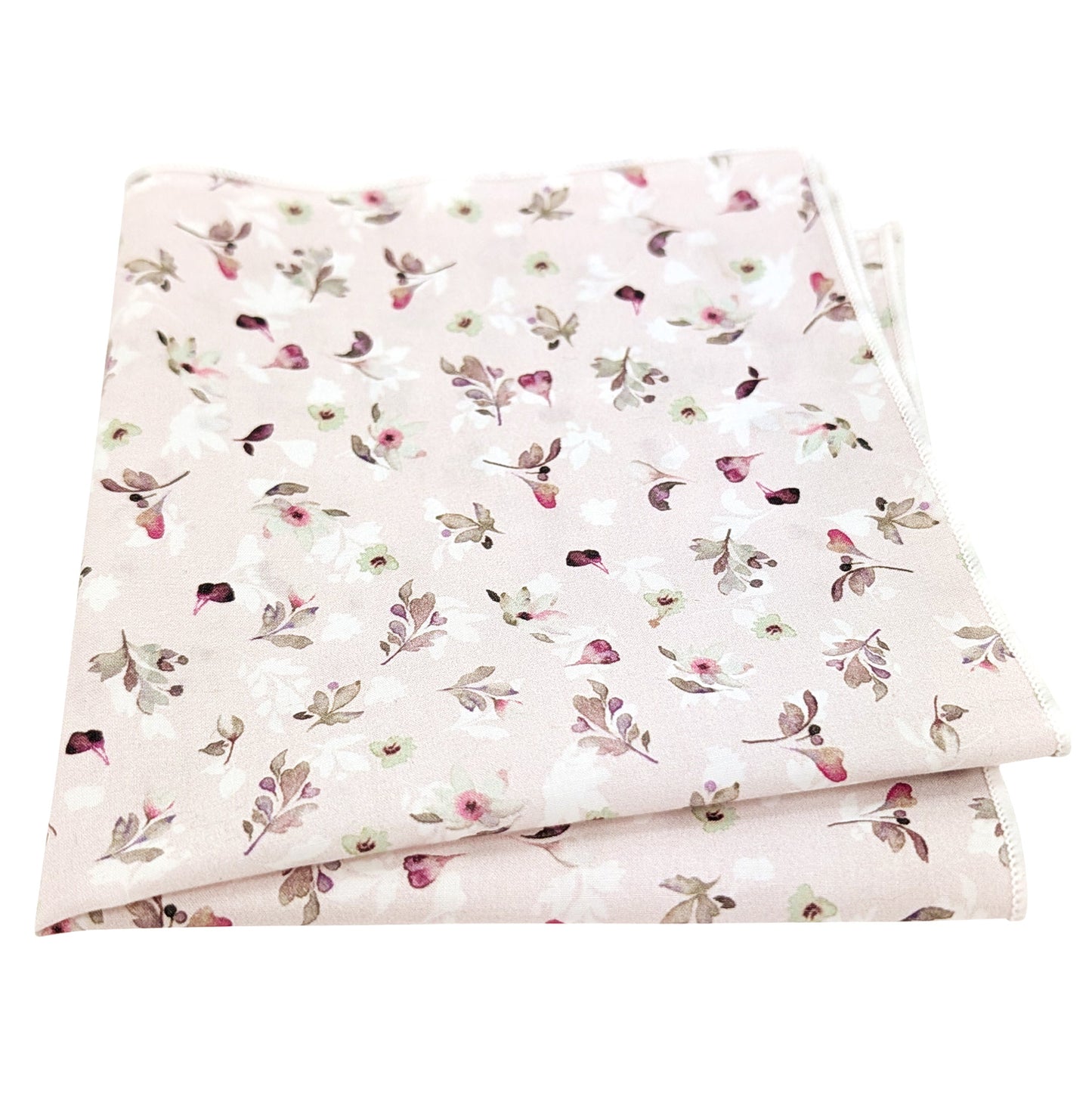Pink Petals Cotton Pocket Square