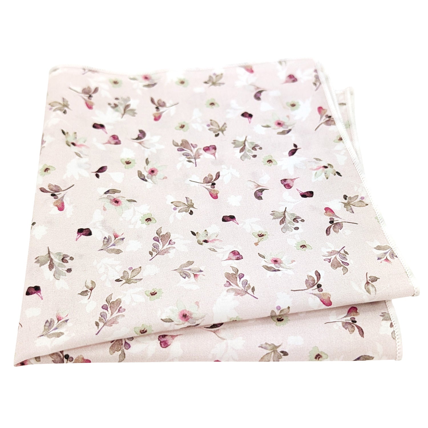Pink Petals Cotton Pocket Square