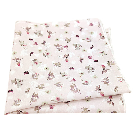 Pink Petals Cotton Pocket Square