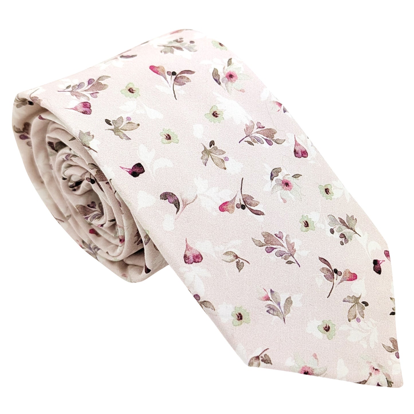 Pink Petals Cotton Wedding Tie