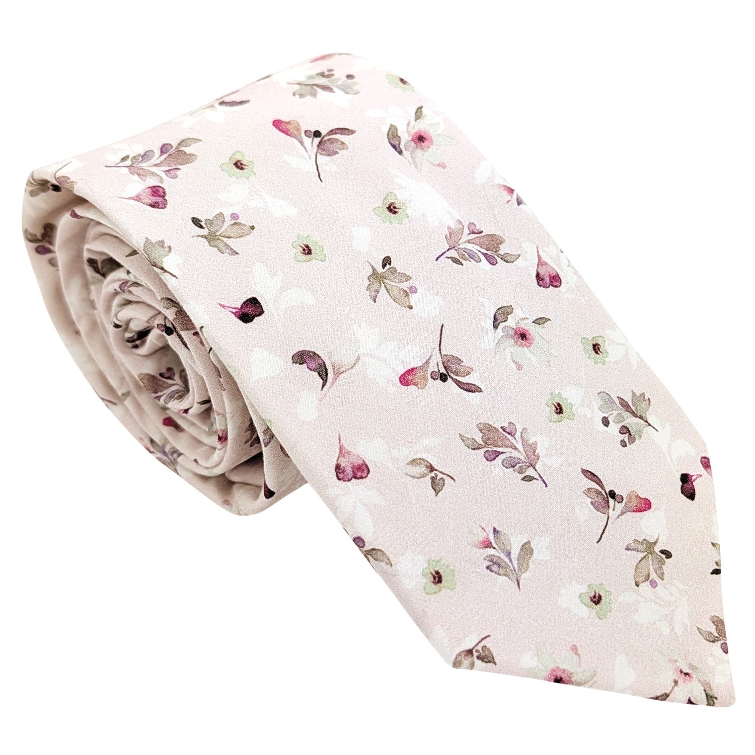 Pink Petals Cotton Wedding Tie