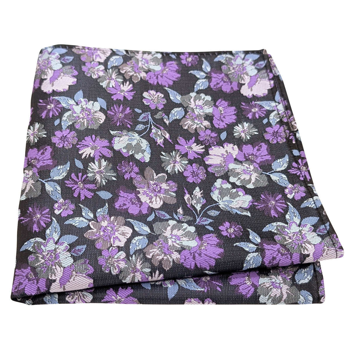 Purple-Flowers-Pocket-Square