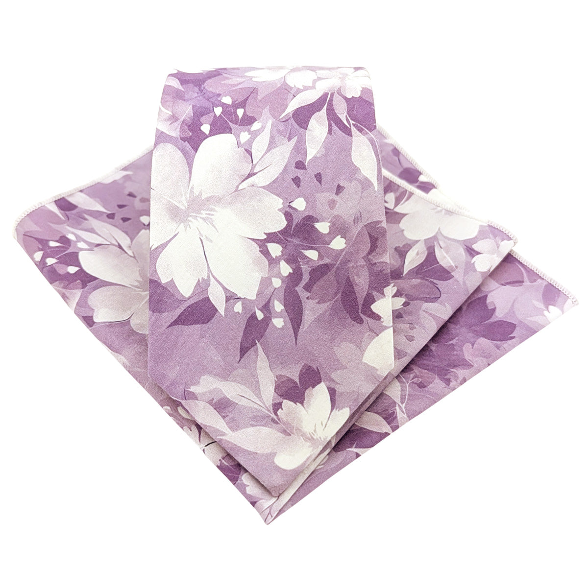 Purple-Petals-Cotton-Tie-and-pocket-square-set
