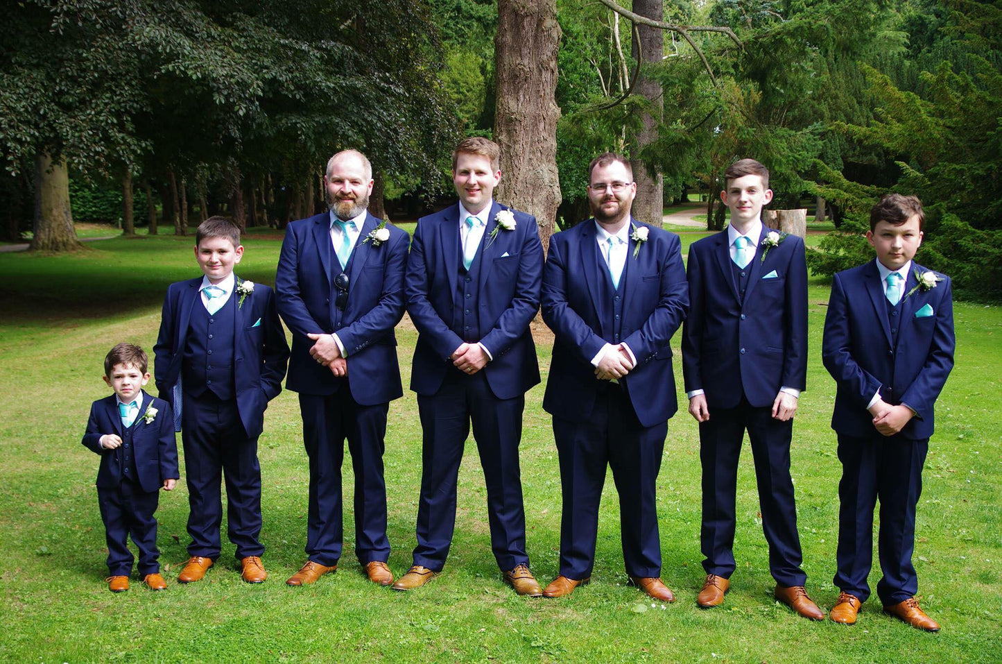 Mint Blue Wedding Tie Swatch Pack