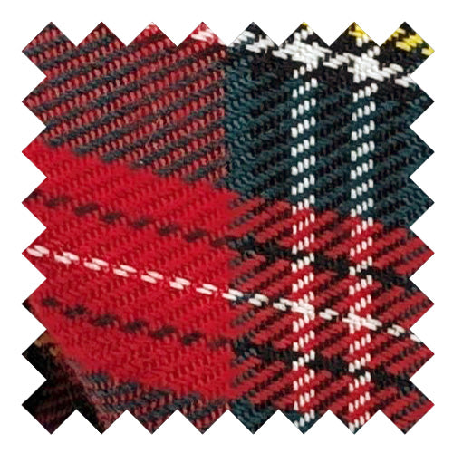 Red Tartan Cotton Wedding Swatch