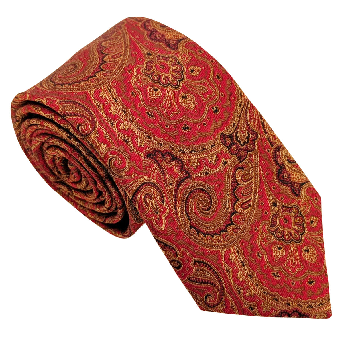 Red-_-Gold-Paisley-Silk-Wedding-Tie