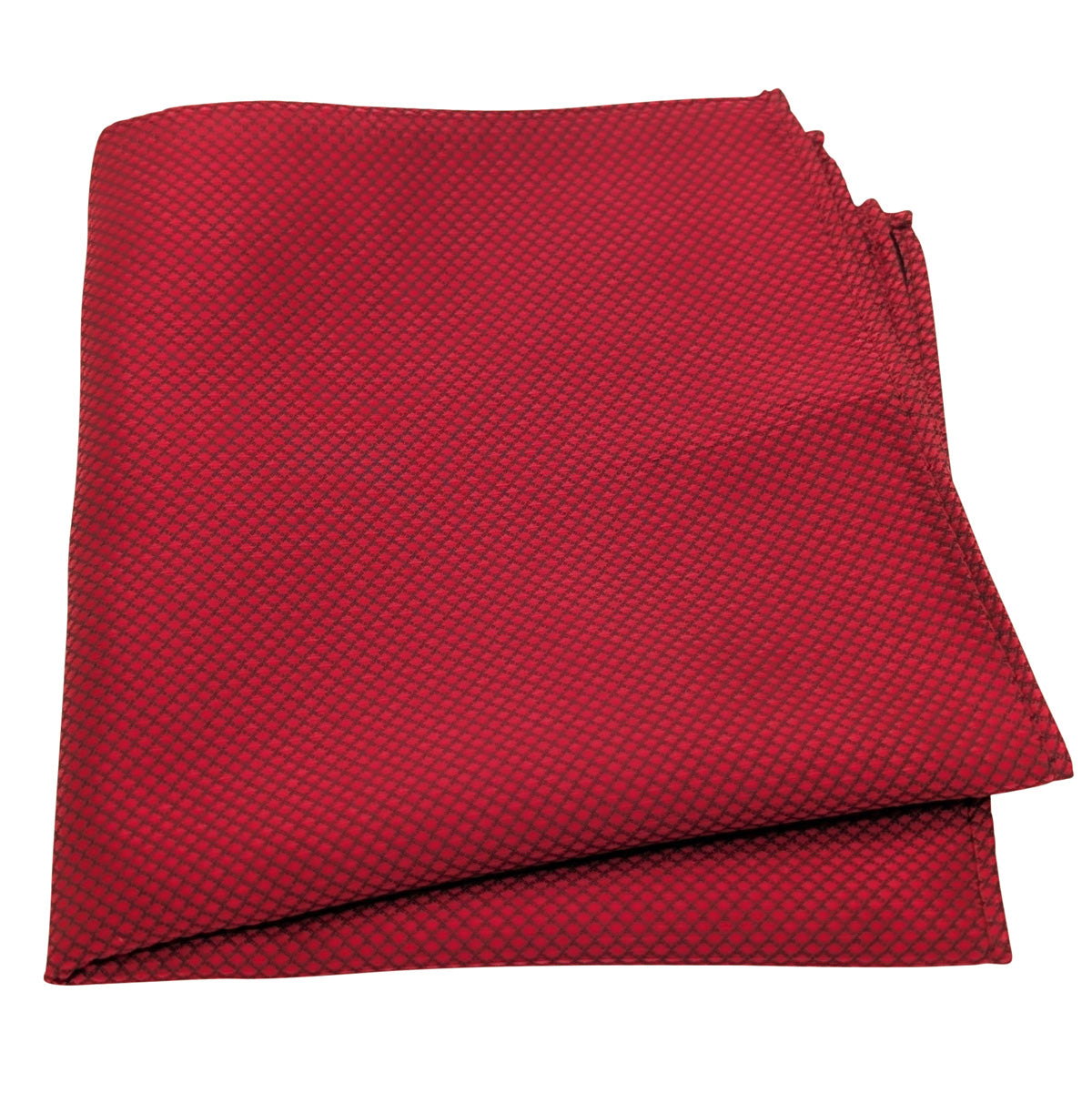 Redcurrant Textured Pocket Square