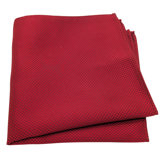 Redcurrant Textured Pocket Square