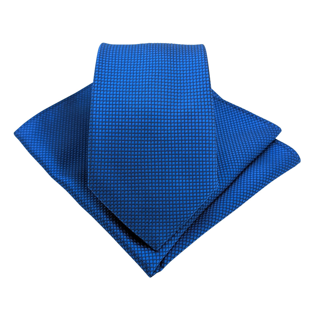 Royal Textured Wedding Tie and Pocket Square Set