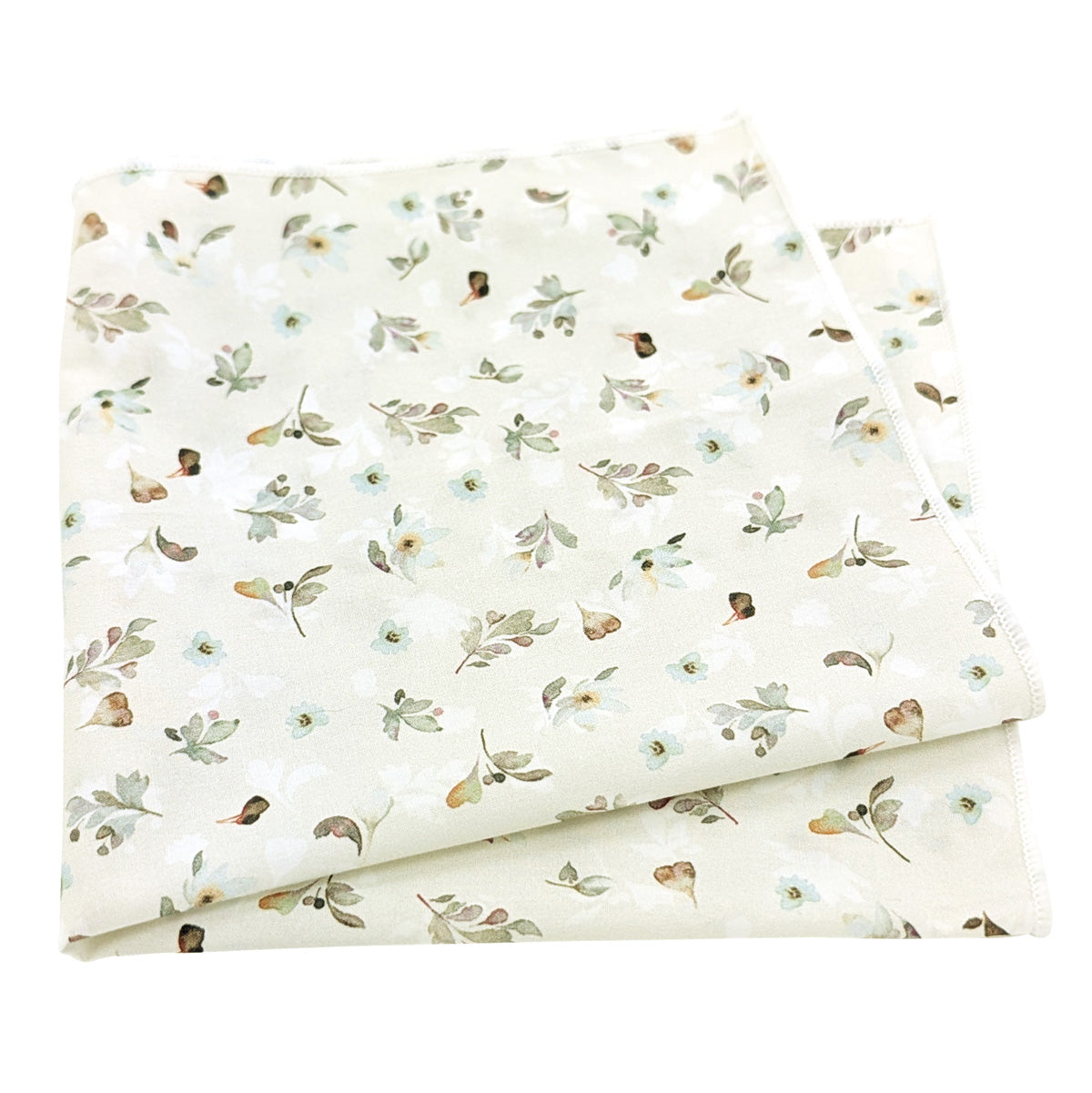 Sage-Petals-Cotton-Pocket-square