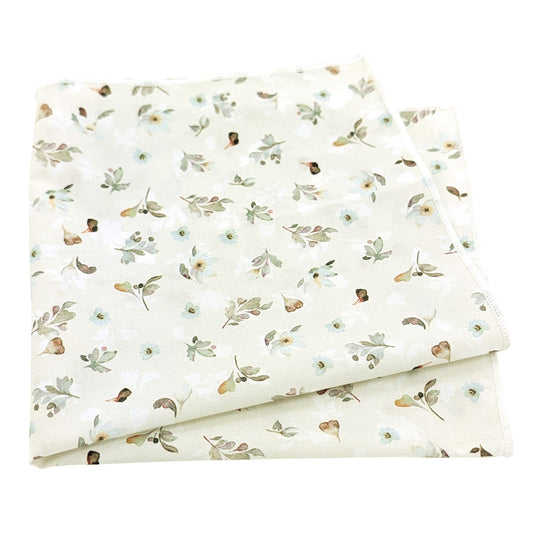 Sage-Petals-Cotton-Pocket-square