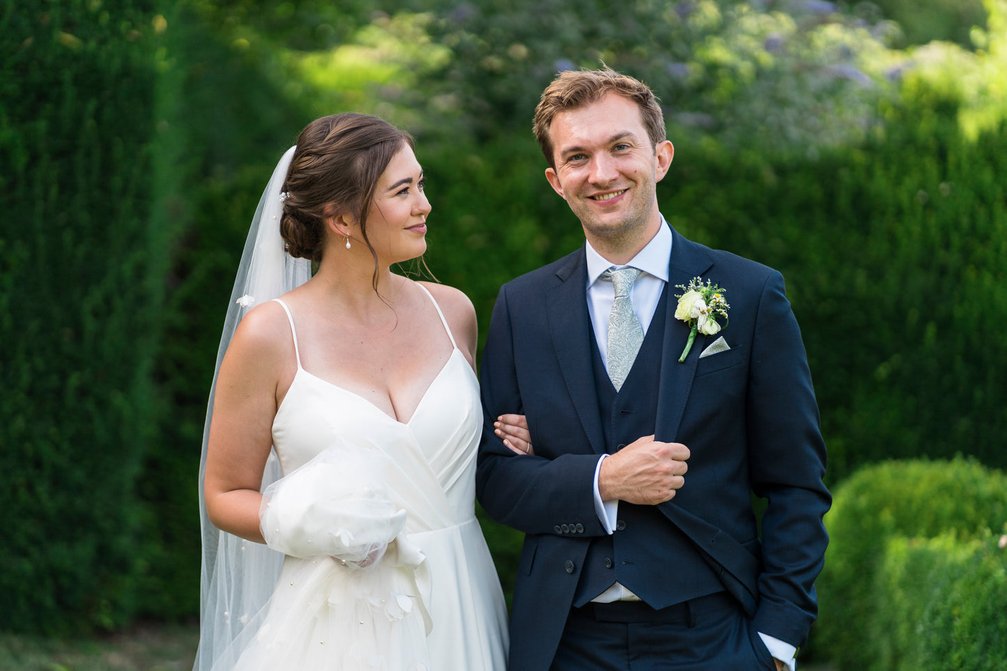 Patterned Sage Wedding Tie Swatch Pack