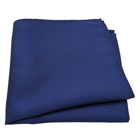 Sapphire Textured Pocket Square