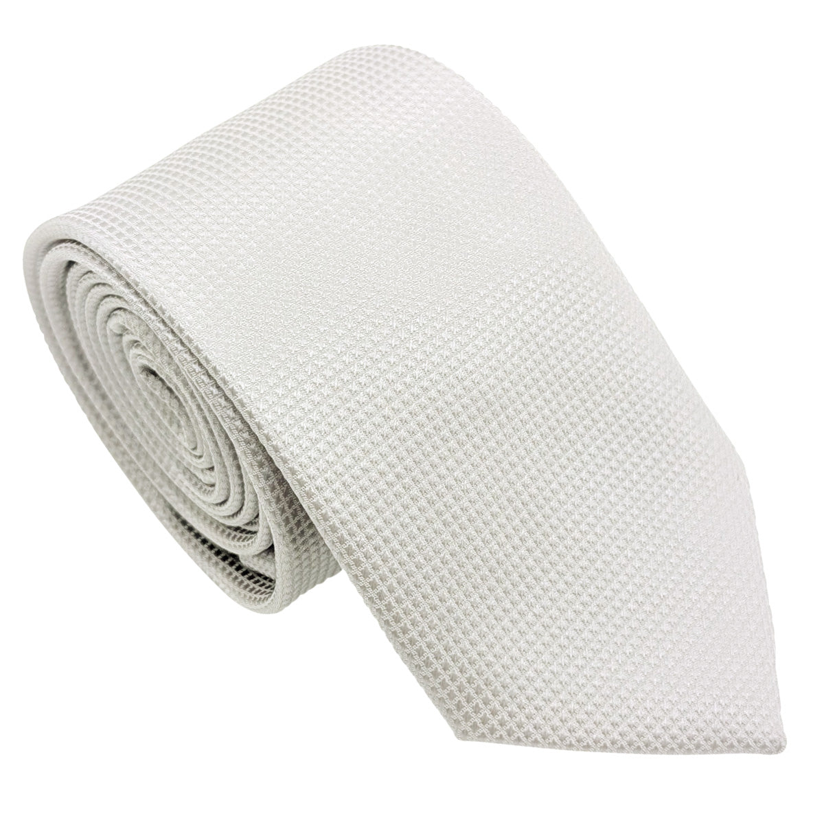 Silver Textured Wedding Tie