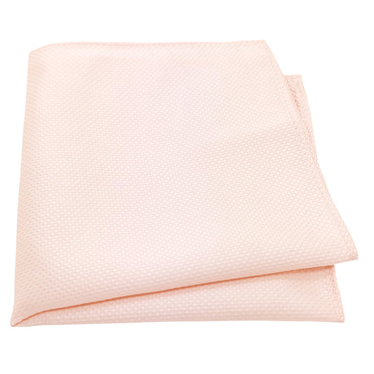 Soft Pink Textured Pocket Square