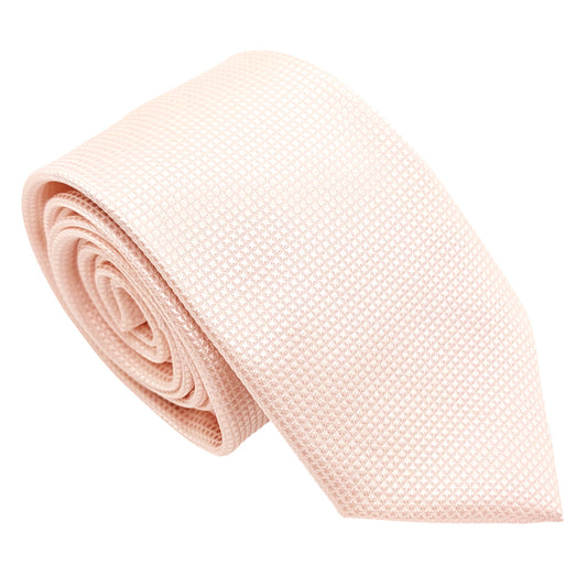 Soft Pink Textured Wedding Tie
