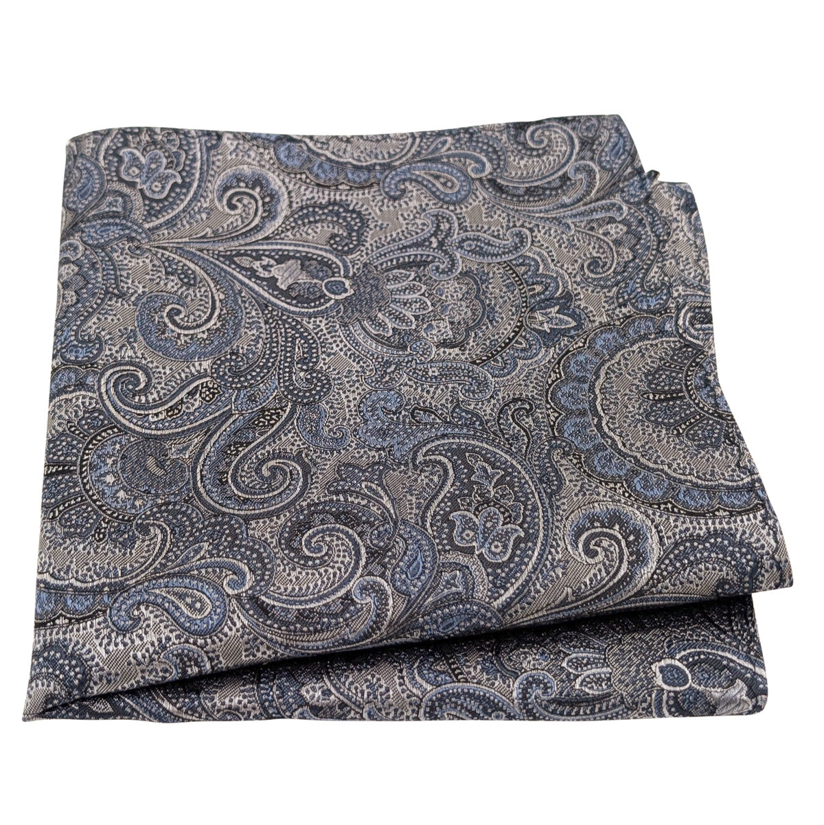 Steel-Blue-Paisley-Silk-Pocket-Square