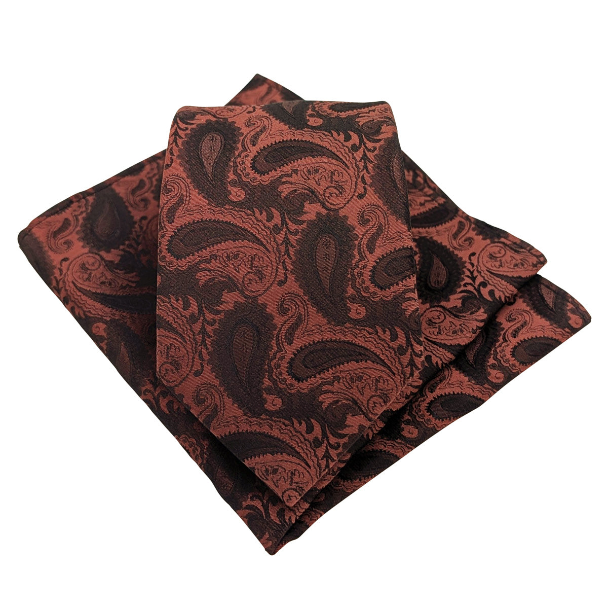 Terracotta-Paisley-Wedding-Tie-and-Pocket-Square-Set