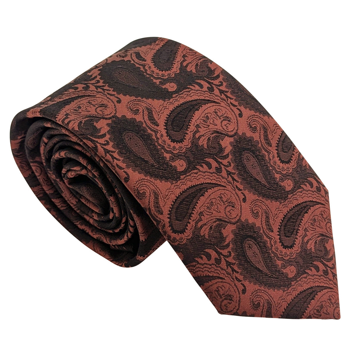 Terracotta-Paisley-Wedding-Tie