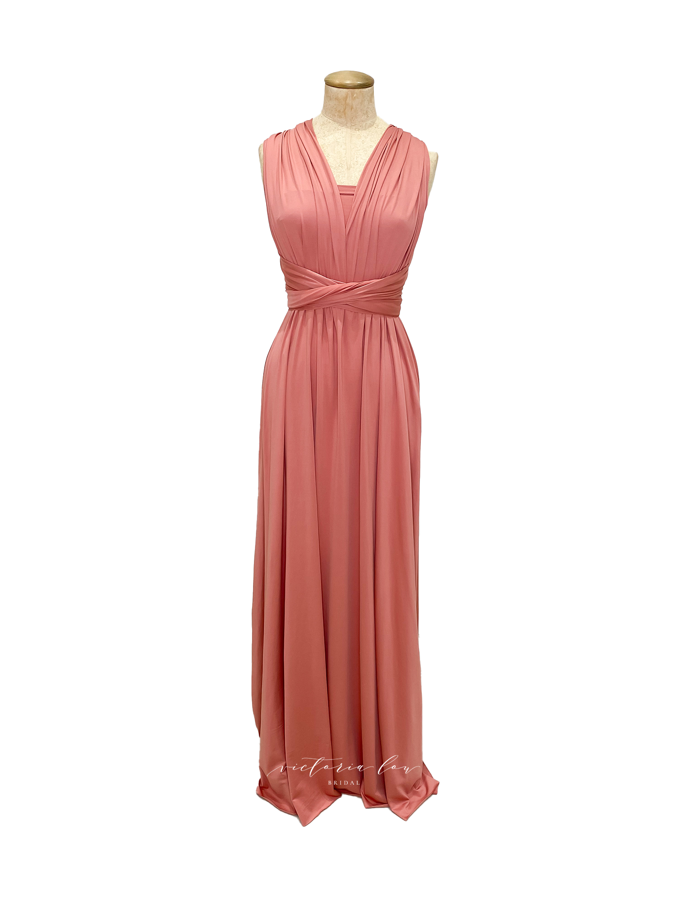 Matching Tie Swatch - Antique Pink Dress from Victoria Lou Bridal